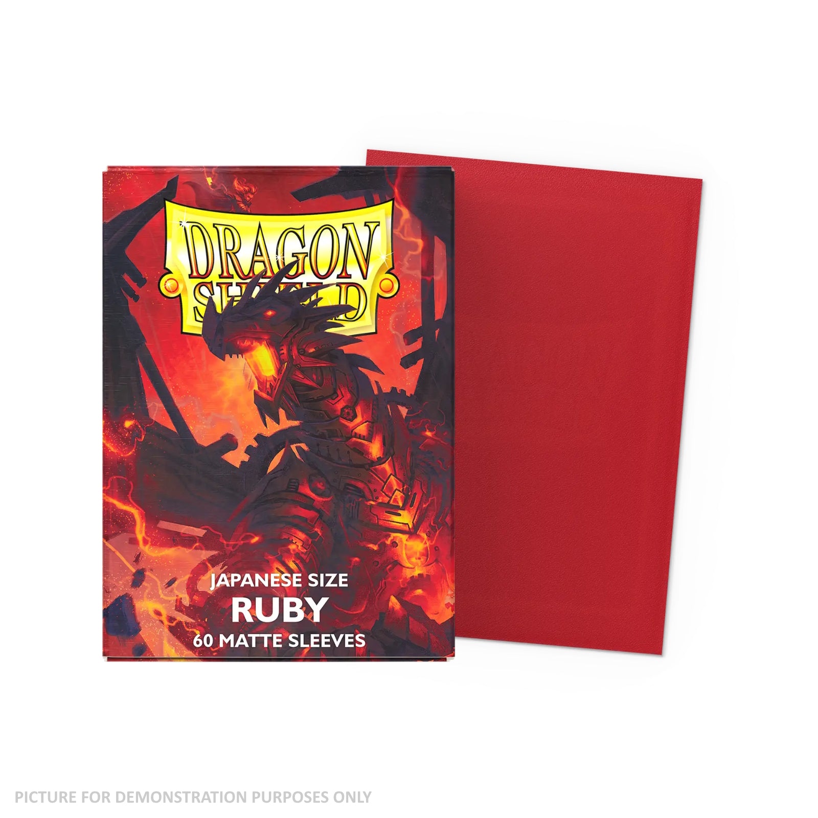 Dragon Shield 60 Japanese Size Card Sleeves - Matte Ruby
